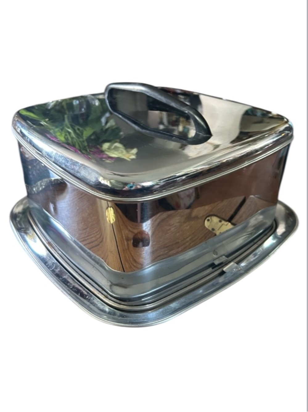 Vintage Covered Cake Serving Carrier